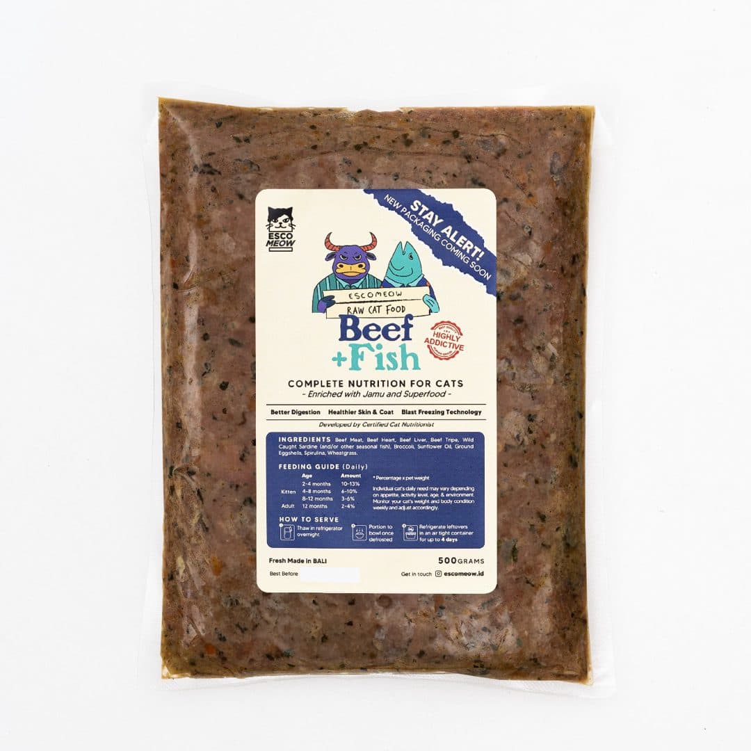 ESCOMEOW Raw Beef Fish