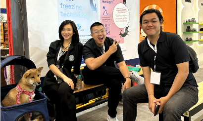 Inge, Ian & Inovato, the ESCOBARK team (left to right)